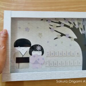 Quadrinho Irmão mais velho e irmãzinha kokeshis